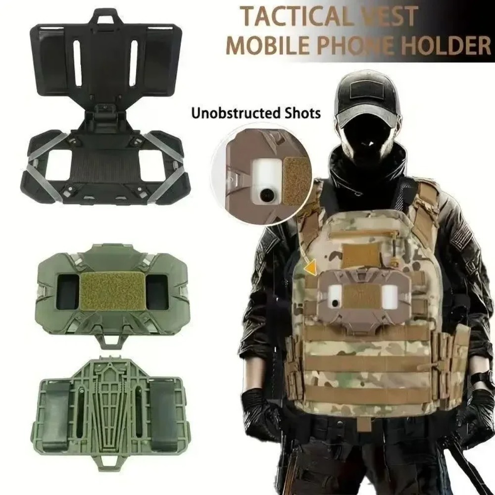 Tactical MOLLE Vest Phone Hold - Mobile Tech Accessories 评论和价格