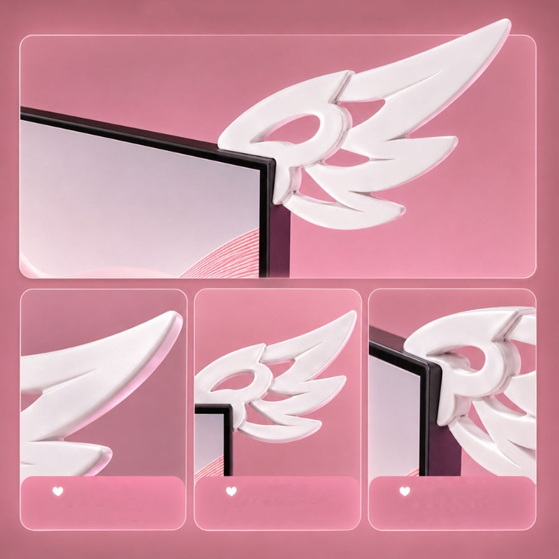 Kawaii 3D Wing Decor for Compu - Kawaii Tech Accessories 评论和价格